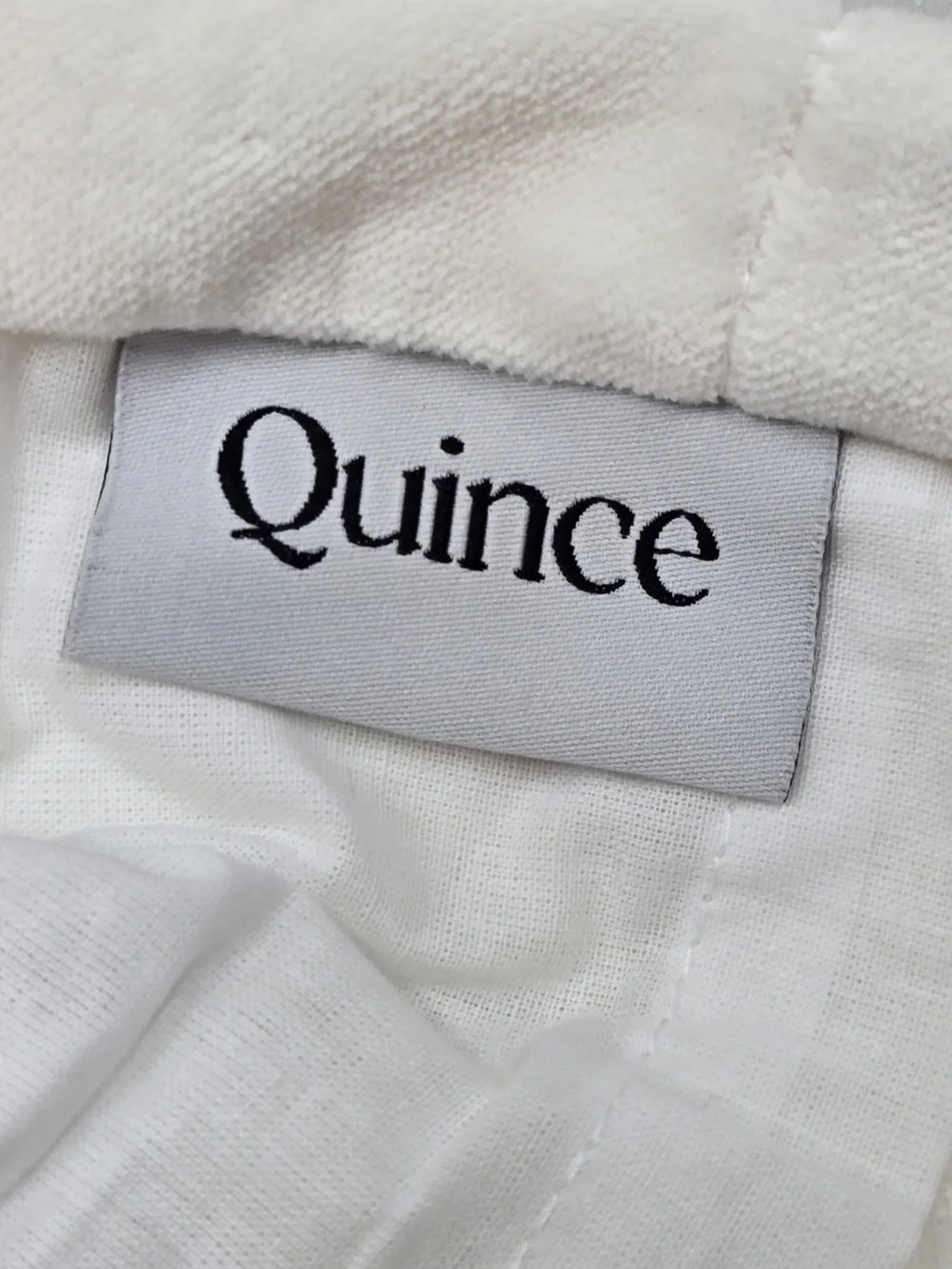 QUINCE Set Of 2 48x84 Cotton Velvet Curtains Ivory 9746